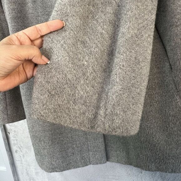 Itala Testino Suri Alpaca Wool Super Soft Jacket Women’s Size L Gray Peru‎ - Picture 5 of 15